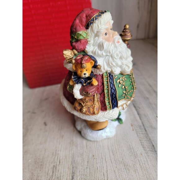 Fitz Floyd Jolly Old Saint Nicholas wind-up music Xmas figure - Picture 4 of 9